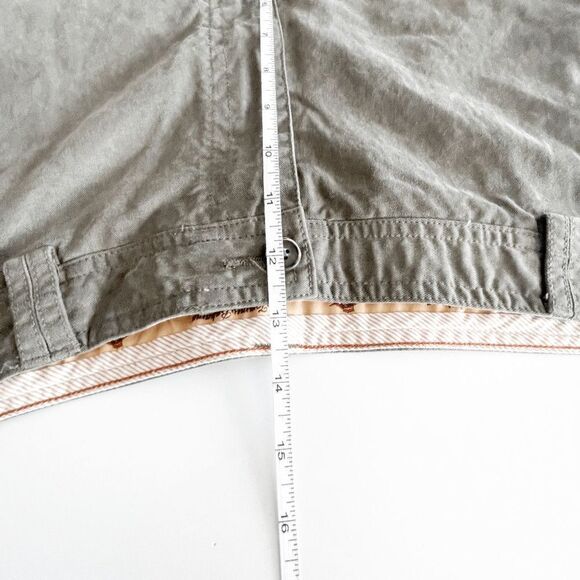 Tommy Bahama Mens Flat Front Shorts Casual Mid Length Army Green Size 36 - Picture 7 of 8